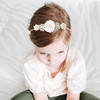Mligril Baby Girl Nylon Headbands Flower Hair Bows Accessories Elastic Hair Band Crown Handmade Floral Wraps Birthday Gifts For Girls