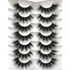 Pooplunch False Eyelashes Faux Mink Lashes Cat Eye Look 18Mm Wispy Long 8D Volume Fake Eyelash Strips 7 Pairs Pack
