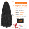 Passion Twist Hair 24 Inch 7 Packs Black Water Wave Crochet Hair For Passion Twists Long Bohemian Braiding Protective Style Hair Extensions