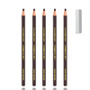 5Pcs Dark Brown Eyebrow Pencils For Women With Sharpener Waterproof Makeup
