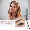 5Pcs Dark Brown Eyebrow Pencils For Women With Sharpener Waterproof Makeup