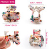 6 Pcs Small Hair Claw Clips 1.4 Inch Tortoise Claw Clip For Women Girls Mini Size Leopard Print Acrylic French Design Jaw Clips Non Slip