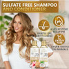 Coconut Shampoo And Conditioner Set Sulfate Free And Paraben Free Intense Moisturizing Treatment With Jojoba For Hydrating Your Scalp And