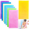 8Pcs 35 Inch Exfoliating Bath Cloth Skin Bath Wash Towel Nylon Shower Washcloth Body Scrubber Loofah For Women And Men