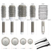 Aozzy Round Brush Set For Blow Drying And Boar Bristle Detangling Hair Brush