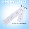 Willbond 200 Pieces Disposable Spa Headbands Stretch Non Woven White