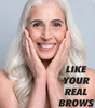 Yfulfill Gray Eyebrow Pencils For Older Women With Grey Silver White Hair