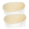 2Pcs Charming Bump It Up Volume Inserts Sponge Styling Insert Do Beehive Hair Styler Bun Maker Tool Base Comb Styling Accessories