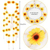 Sucrain 2Pcs Flower Hippie Headband Floral Crown Summer Sunflower Hair Accessories For 70 S Bohemian Costumes Style For Women