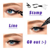 Dual End Wing Stamp Eyeliner Set 4 Count Liquid Eye Liner Makeup Pens
