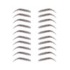 Neva Nude Instant Eyebrows 10 Pairs Dark Brown Black Temporary Eyebrows Easy Application And Long Lasting Waterproof Sexy Substitute