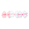 Wee Ones Girls Medium Moonstitch Grosgrain Bow 3 Pc. Variety Pack Set On Weestay No Slip Hair Clip