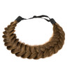 Toecwegr Synthetic Hair Braided Headband Classic Wide Strands Wedding Disorderly Fluffy Braids Wig Band Women Beauty Accessory