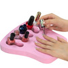 Butterfox Nail Polish Organizer Holder Nail Art Manicure Hand Stand Mat Rest Work Station Pink