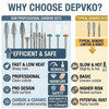 Depvko 13Pc Nail Drill Bits Set 3Pcs Tungsten Carbide Drill Bits