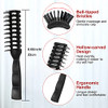 Patelai 3 Pcs Vent Hair Brush For Women Detangling Anti Static Black
