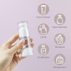 Longway 0.5Oz 15Ml Clear Airless Cosmetic Cream Pump Bottle Travel Size Dispenser Refillable Containers Foundation Travel Pump Bottle For