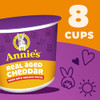 Annie S Real Aged Cheddar Mac And Cheese Microwavable Cups 8 Ct 16.08 Oz