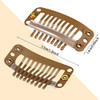 Willbond 30 Pcs Wig Clips Hair Extensions 9 Teeth 32 Mm Light Brown