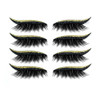 Icrpstu 4 Pair Reusable Eyeliner And Eyelash Stickers 7 Color Waterproof Eye Shadow Template Eyeliner Stencil Pads For The Perfect Winged