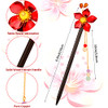 Waydress 6 Pcs Chinese Japanese Flower Hair Sticks Women Hair Chopsticks