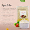 Fanale Crystal Agar Boba Jelly Ball Ready To Serve Soft Chew Texture Instant Crystal Boba Pearls For Bubble Tea Frozen Yogurt Shaved Ice And