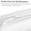 Packism Clear Makeup Bag Travel Tsa Approved Toiletry Bag Matte White
