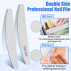Nail File 12 Pcs Professional Reusable 180 Per 240 Grit Double Sides Washable Nail File Manicure Tools For Natural Nails And Acrylic Nails