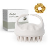 Sndyi Soft Silicone Scalp Massager For Dandruff Removal And Hair Growth Wet Dry Scalp Exfoliator Brush For Scalp Care Beige