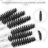 300 Pcs Disposable Crystal Mascara Wand Eyelash Brush Applicator Eyebrow Brush For Eyelash Extension Supplies Black
