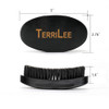 Premium Beech And Black Mix Bristle Wave Brush Curved Medium Hard Brush For Men S Hair Styling