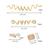 Frdtluthw 18Pcs Hair Accessories Loc Hair Jewelry For Women Braids Dreadlock Beads Metal Hair Clips Decoration Gold Multiple Styles Style4