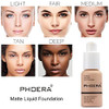 Phoera Foundation Primer Powder Makeup Set Kabuki Brushes 2 Pcs Sponge 102 Nude Plus 104 Buff Beige