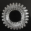 Rn Beauty 27 Pieces Spiral Coil Hair Ties Waterproof Elastic Traceless Ponytail Holders Colorless 1.58Inch 4Cm No Crease Hair Bands