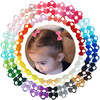 80Pcs Tiny Hair Ties With Bows Baby Bows Rubber Bands Seamless Hair Ties