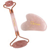 Osmosis Rose Quartz Roller And Gua Sha Set Face And Neck Cooling Crystal