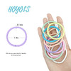 Hoyols No Metal Hair Elastics Bands Ponytail Holders 56 Pcs