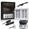 Luxillia Magnetic Eyelashes With Applicator Kit 12 Pairs Natural Lashes