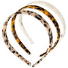 3 Colors Tortoise Shell Headband Set Wide Acetate Resin Skinny Thin Headbands With Teeth For Women And Girls White Laser Leopard Ivory