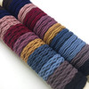 Rn Beauty 100 Pcs Cotton Hair Ties High Elastic Seamless Hair Bands With Pattern Texture 10 Mixed Colors Traceless Ponytail Holder No Damage