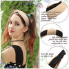 Juexica 3 Pieces Straw Knotted Boho Headbands Rattan Twist Hairbands For Women Summer Beach And Girls Straw Color