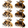 Willbond 6 Pcs Medium Hair Claw Clip For Thin Hair Women Colorful Patterns