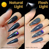 Ytd Likomey Black High Density Reflective Flash Glitter Gel Nail Polish 15Ml Sparkly Broken Diamond Shimmer Uv Nail Gel Hema Free Sz010