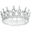 Crowns For Women Silver Tiaras For Girls Princess And Queen Headbands Crystal Rhinestones Hair Accessories Birthday Party Prom Decorations