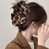 Plwelth Leopard Print Bow Claw Clip Extra Large Bowknot Claw Clips For Women Girls Chic Cheetah Print Hair Clips For Long Thick Thin Hair