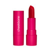 Cheekbone Sustain Lipstick Classic Blue Red Creamy Satin Lip Color With Buildable Pigment Long Wear Moisturizing Formula With Organic Castor