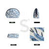 Signare Tapestry Cosmetic Bag Toiletry Makeup Bag for Women With William Morris Blue White Willow Bough Design (COSM-WIOW)