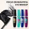 Boobeen 2Pcs Waterproof Mascara Black Volumizing And Lengthening Formula Quick Dry Smudge Resistant For All Day Wear