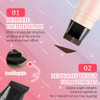 4 Pcs Rotating Eyeliner Stamp Pen Black And Brown Winged Stamps Easy Application For Symmetrical Eyeliner Looks Reusable Stamps Design For