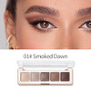 Wajjym 5 Color Eyeshadow Palette Matte And Shimmer Neutral Browns Low Saturation High Pigment Blendable Buildable Waterproof Smooth Skin